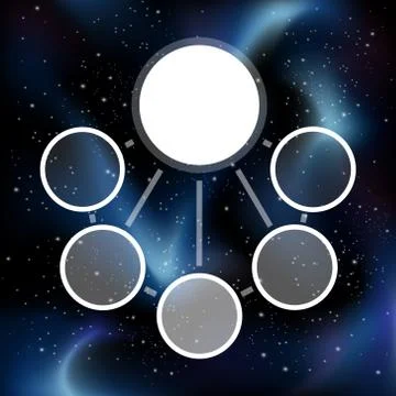 Space infographic Illustrazione stock