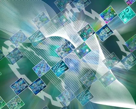 Space on the Internet Stock Illustration