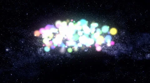 Space intro for 2 titles - CG HD Stock Footage 26391983