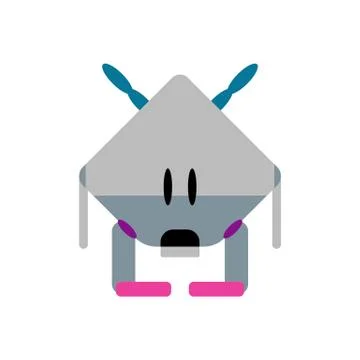 Space Invader like monster Stock Illustration