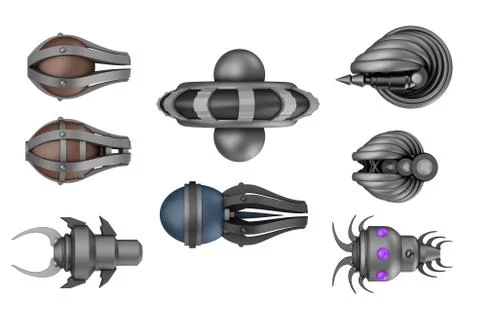 Space invaders ,isolated on white Stock Illustration