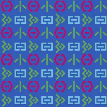 Space invaders seamless pattern Stock Illustration