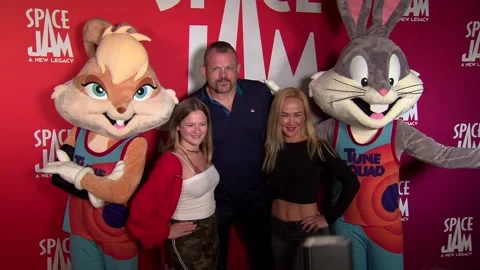 Space Jam: A New Legacy In The Park After Dark, Valencia - 29 Jun 2021 Stock Footage 205475197