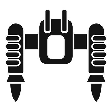 Space jetpack with double rocket engine for exploring galaxy Stock Illustration