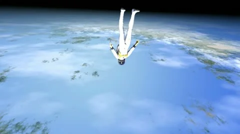 Space jump Stock Footage 12759493