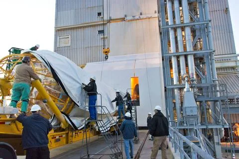 At Space Launch Complex 3 at Vandenberg Air Force Base in California techn... Stock Photos