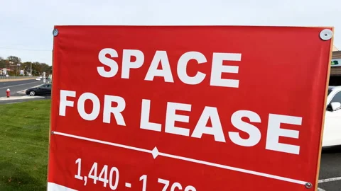 A space for lease sign Stock Footage 167776278