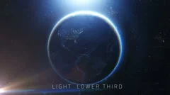 Space Light Lower Third (5 pack) Stock After Effects