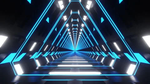 Space Light Tunnel Loop Video stock 205445508