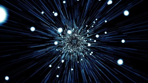 Space lines tunnel, abstract scene of flight in space. seamless loop Stock Footage 87122550