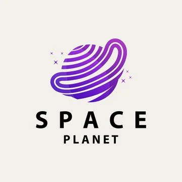 Space logo modern design planet template illustration simple circle inspira.. Stock Illustration