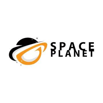 Space logo modern design planet template illustration simple circle inspira.. Stock Illustration