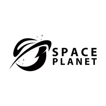 Space logo modern design planet template illustration simple circle inspira.. Stock Illustration
