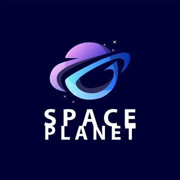 Space logo modern design planet template illustration simple circle inspira.. Stock Illustration