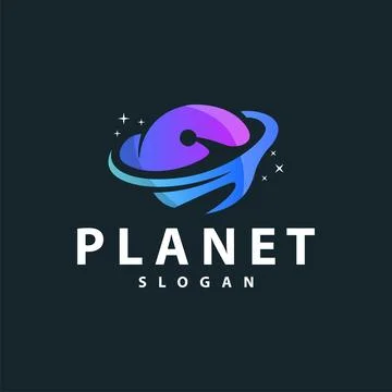 Space logo modern design planet template illustration simple circle inspira.. Stock Illustration