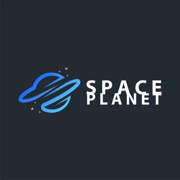 Space logo modern design planet template illustration simple circle inspira.. Stock Illustration