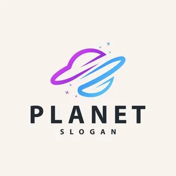 Space logo modern design planet template illustration simple circle inspira.. Stock Illustration