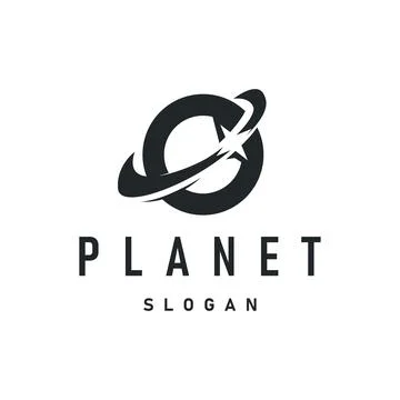 Space logo modern design planet template illustration simple circle inspira.. Stock Illustration