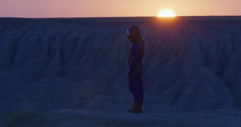 Space Man on another world Stock-Footage 246157276