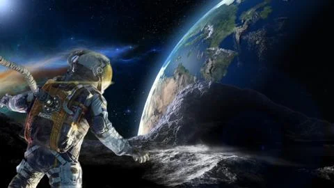 Space man Stock Illustration