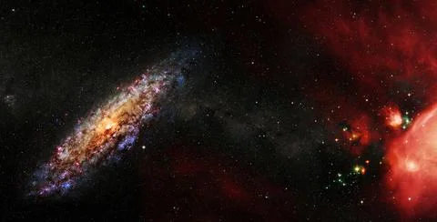 Space many light years far from the Earth. Elements of this image furnished b Illustrazione stock