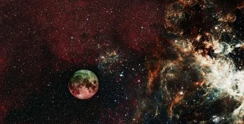 Space many light years far from the Earth. Elements of this image furnished b Stock Illustration
