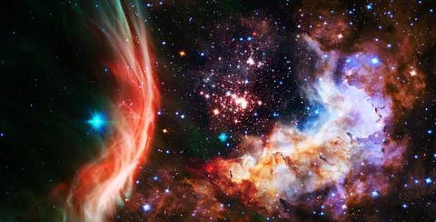 Space many light years far from the Earth. Elements of this image furnished b Stock Illustration