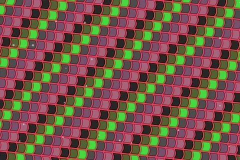 Space matrix void abstract background featuring curved glass pane grid backdrop Stock Illustration