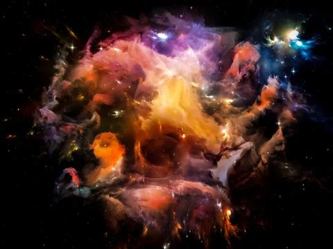 Space Matter Stock Illustration