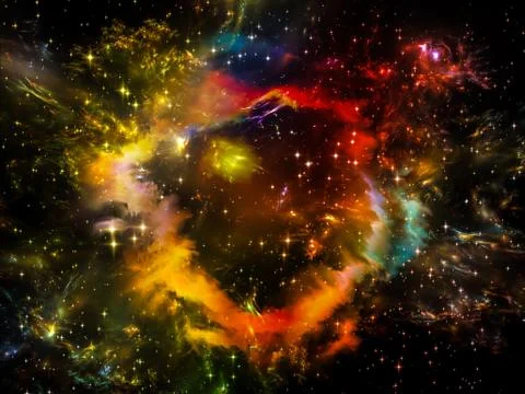 Space Matter Stock Illustration