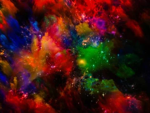 Space Matter Stock Illustration