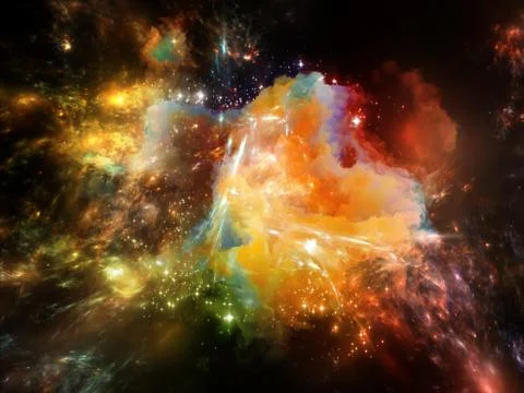 Space Matter Stock Illustration