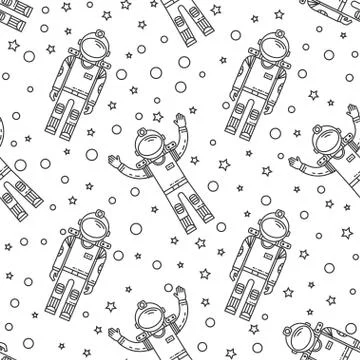 Space memphis seamless pattern 스톡 일러스트