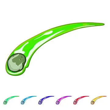 Space meteor cartoon vector graphic Stock Illustration