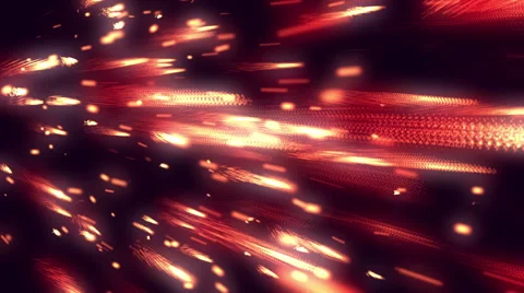 Space Meteors Red Loopable Background Stock Footage 65176470