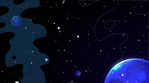 Space Mission Comic BG Stock Footage 166130094