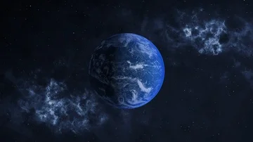 Space mission to planet Earth Vídeo Stock 85571697