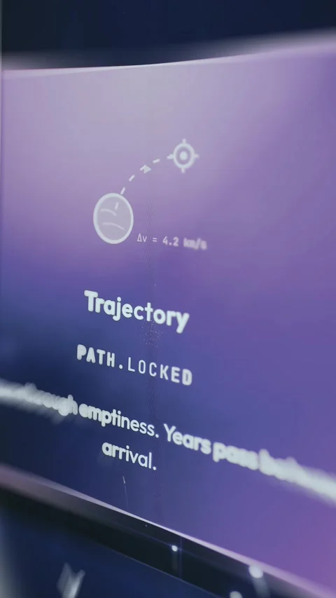 Space mission progressing along a defined Trajectory toward objectives Stock Footage 334944773