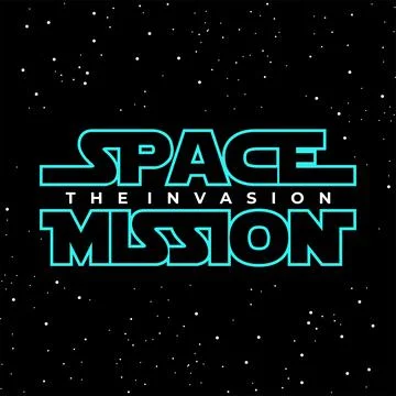 Space mission vector typography for t-shirt. perfect for simple style Stock Illustration