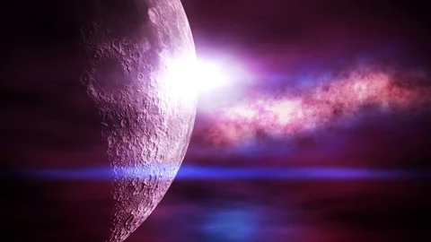 Space Moon 스톡 동영상 87415192