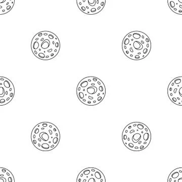 Space moon pattern seamless Illustrazione stock
