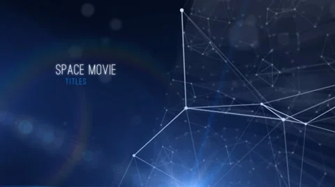 Space Move Titles Stock After Effects