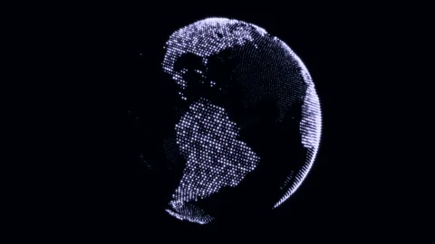 Space with moving and exploding Earth (loopable) Stock Footage 104164337