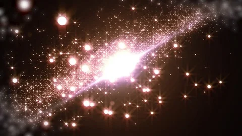 Space multicolored background with particles. Space colored dust with stars o 動画素材 82463288