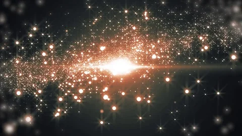 Space multicolored background with particles. Space colored dust with stars o Vidéo 82471828