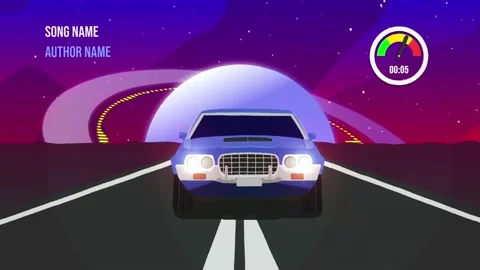 Space Music Visualizer Stock After Effects