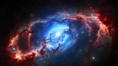 Space nebula and star clouds in outer space Stock Footage 277570805