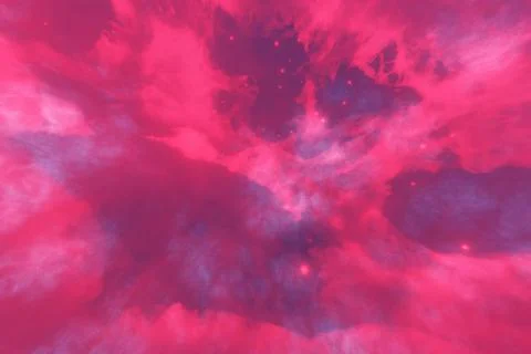 Space nebula background. Million years BC. Planets and galaxy, science fiction Stock-Illustration