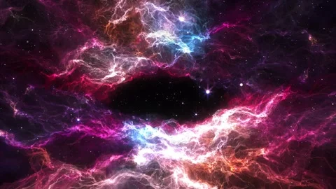 Space Nebula Corridor Stock Footage 317841639