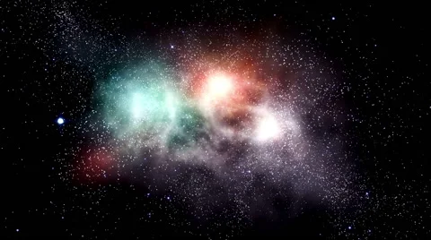 Space Nebula Emerald Stock Footage 54718897